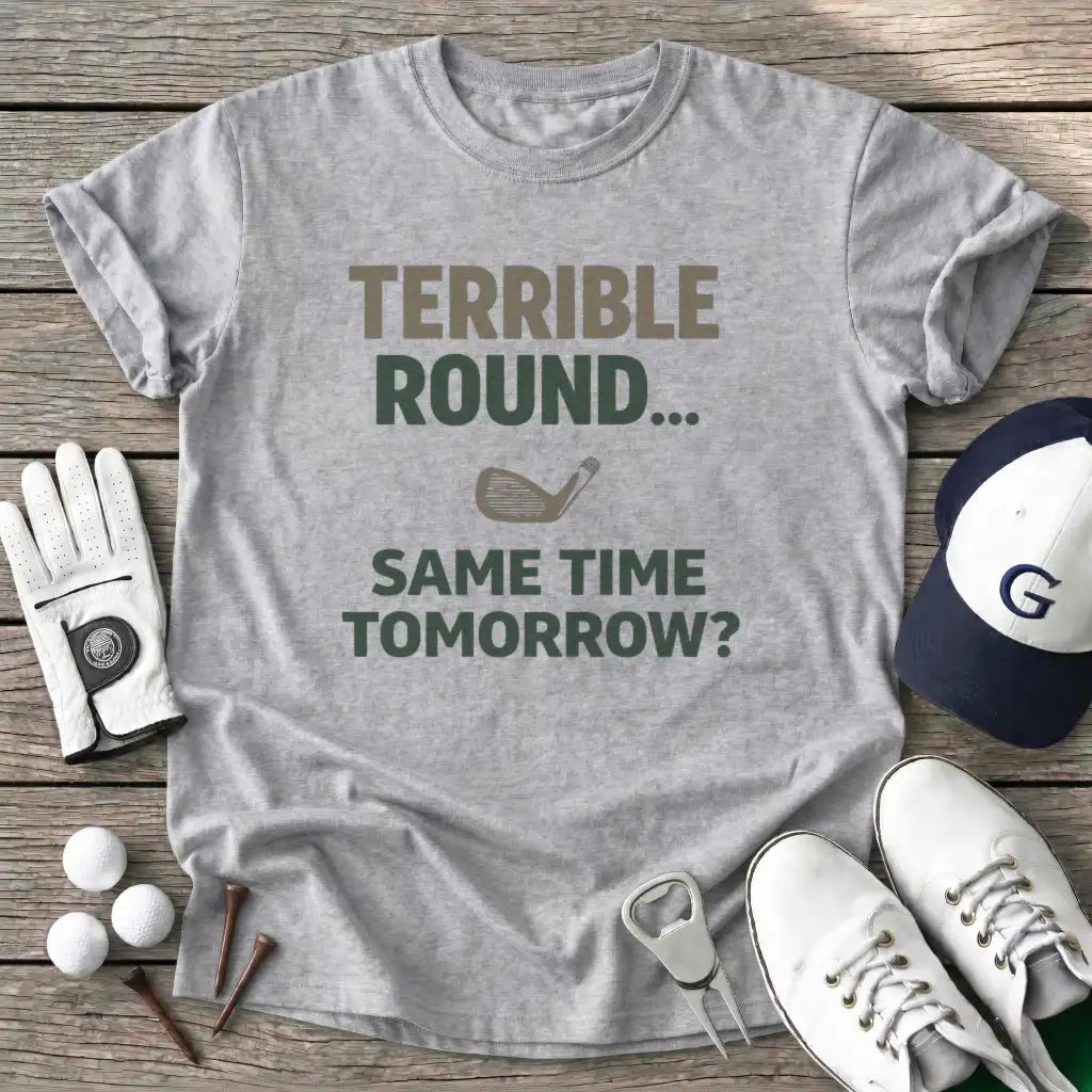 Terrible Round Same T-Shirt in Sport Grey