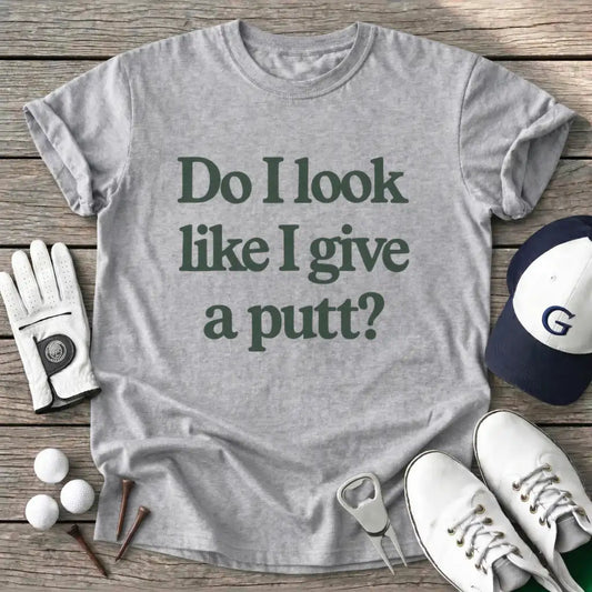 Text Look Like Give T-Shirt in Sport Grey