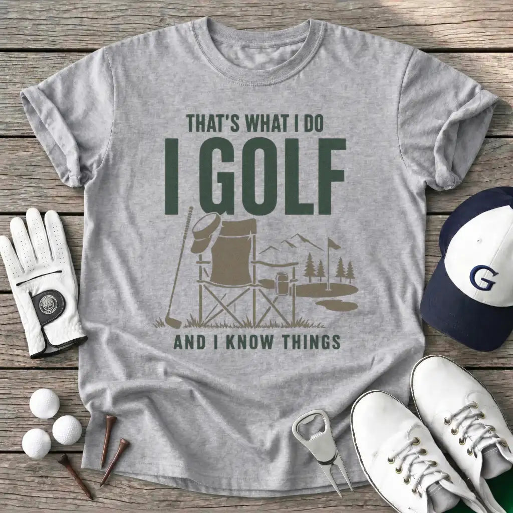 Sport Grey / S Thats What Golf And T-Shirt