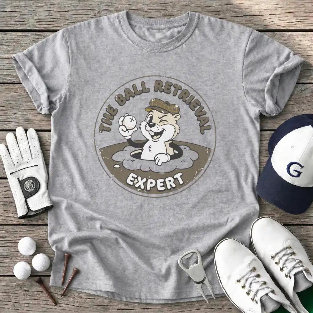The Ball Retrieval T-Shirt in Sport Grey