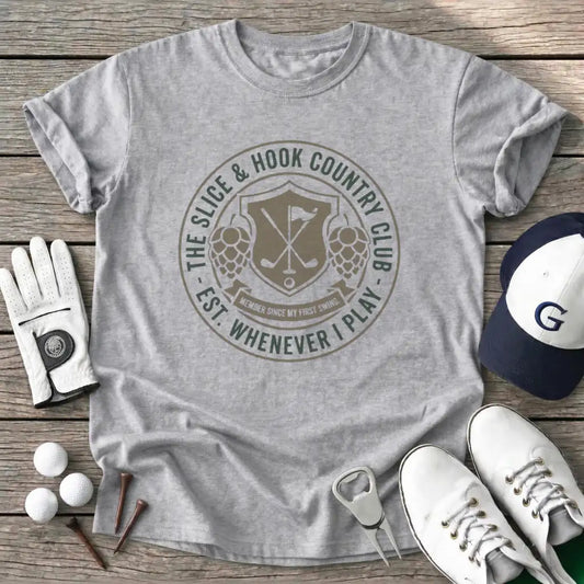 The Slice Hook T-Shirt in Sport Grey