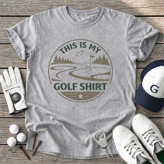This Golf Shirt T-Shirt in Sport Grey