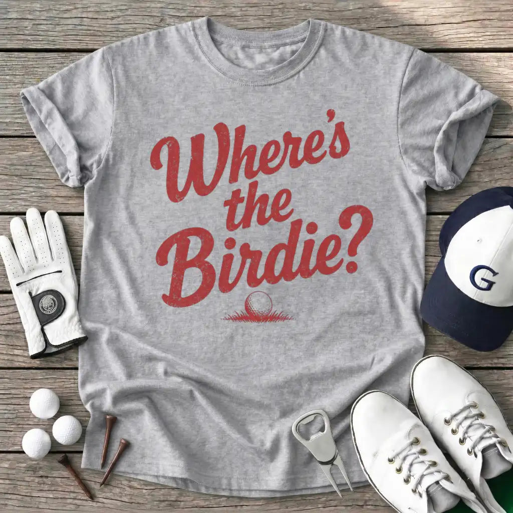 Sport Grey / S Wheres The Birdie T-Shirt