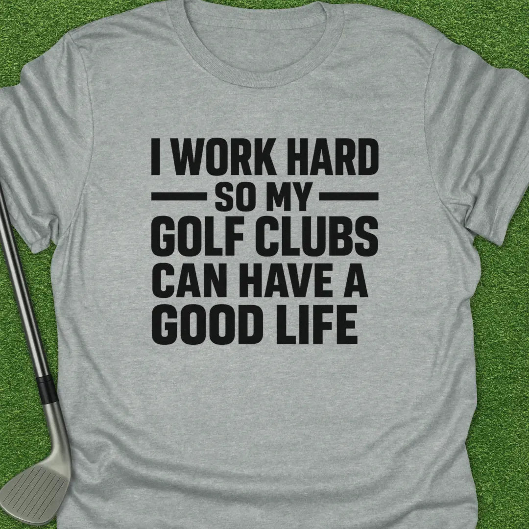 Sport Grey / S Work Hard Golf T-Shirt
