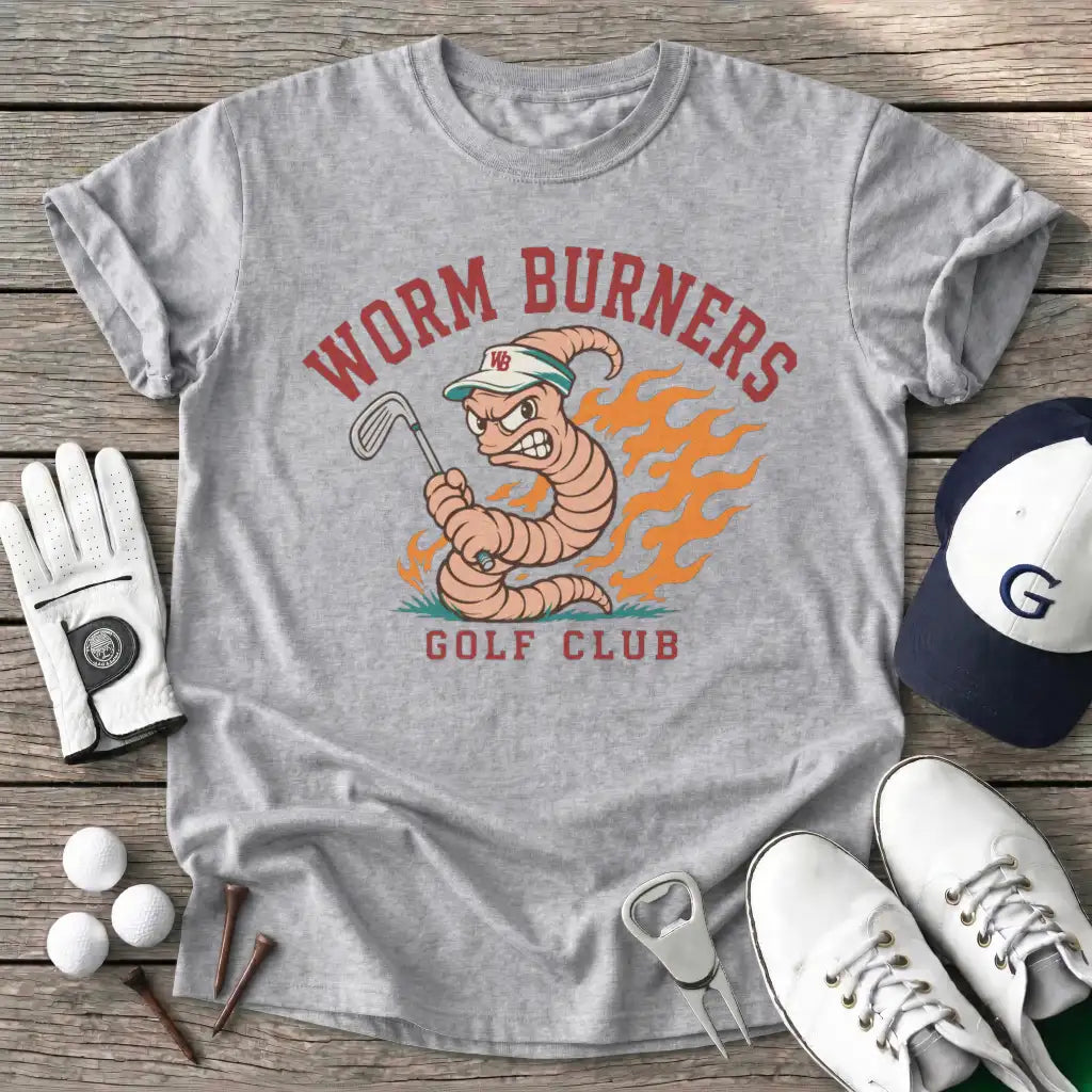 Sport Grey / S Worm Burners Golf T-Shirt