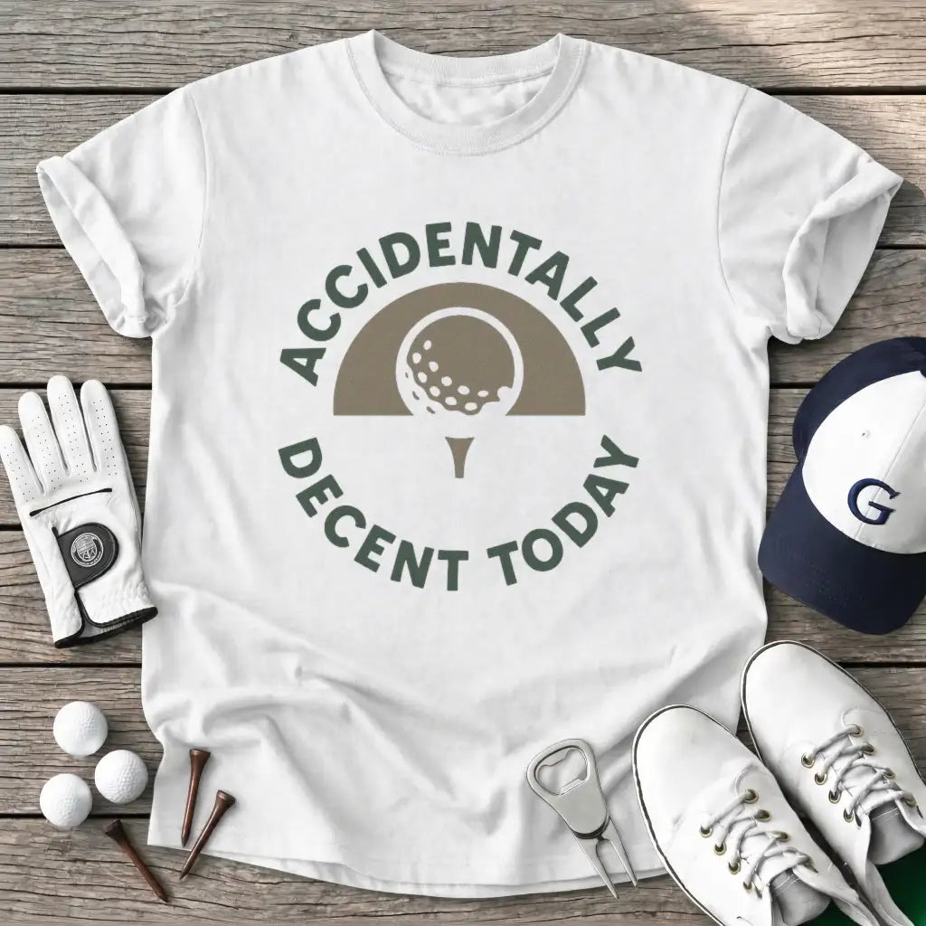 White / S Accidentally Decent T-Shirt