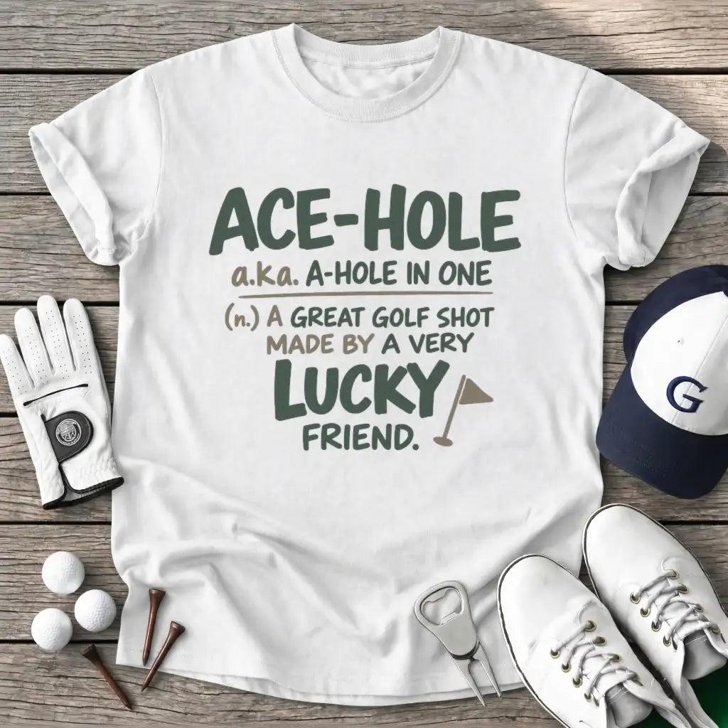 White / S Acehole Aka Ahole T-Shirt