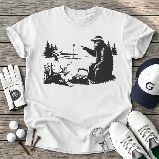 White / S Alien Bigfoot After T-Shirt