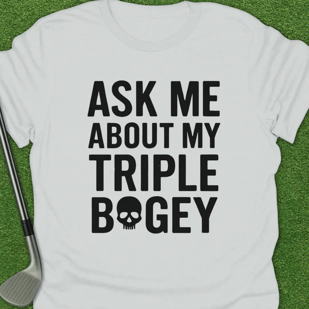 White / S Ask About Triple T-Shirt