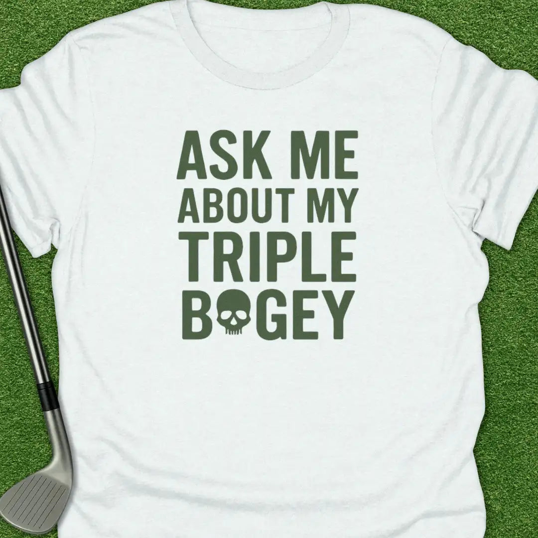 White / S Ask About Triple T-Shirt