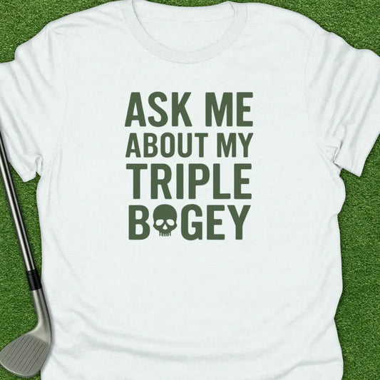 White / S Ask About Triple T-Shirt