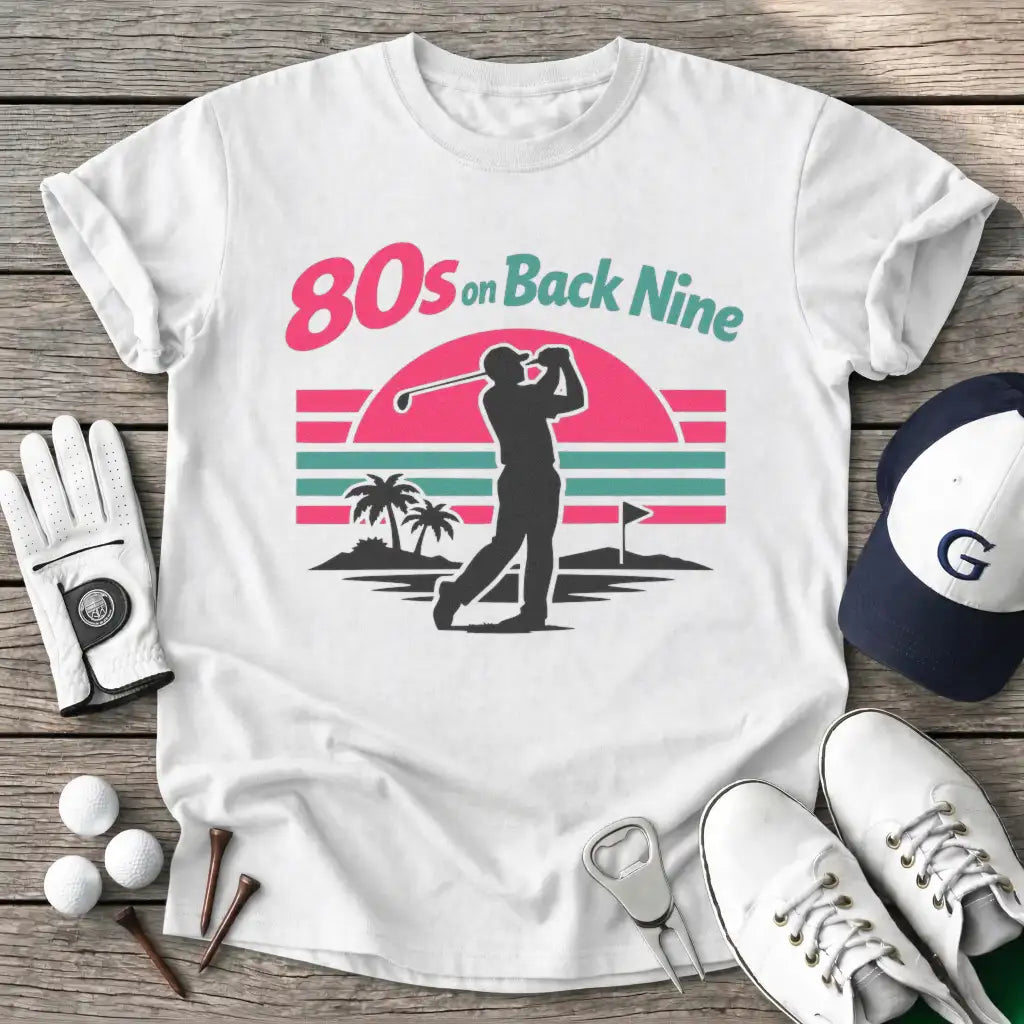 White / S Back Nine T-Shirt