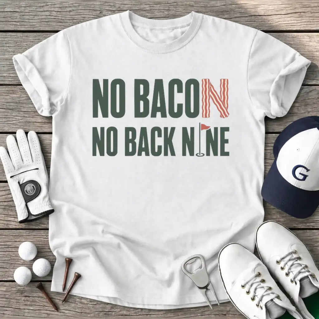 White / S Bacon Back Nine T-Shirt