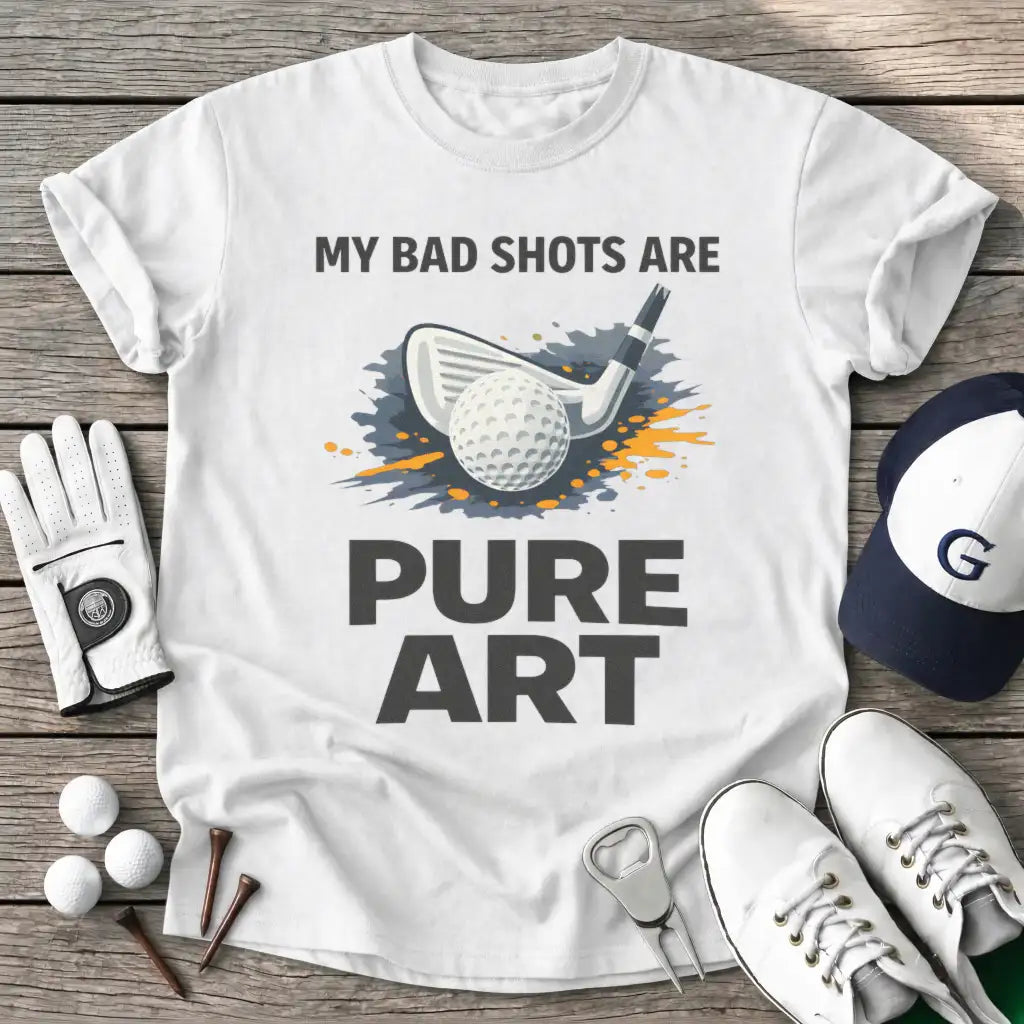 White / S Bad Shots Are Pure T-Shirt