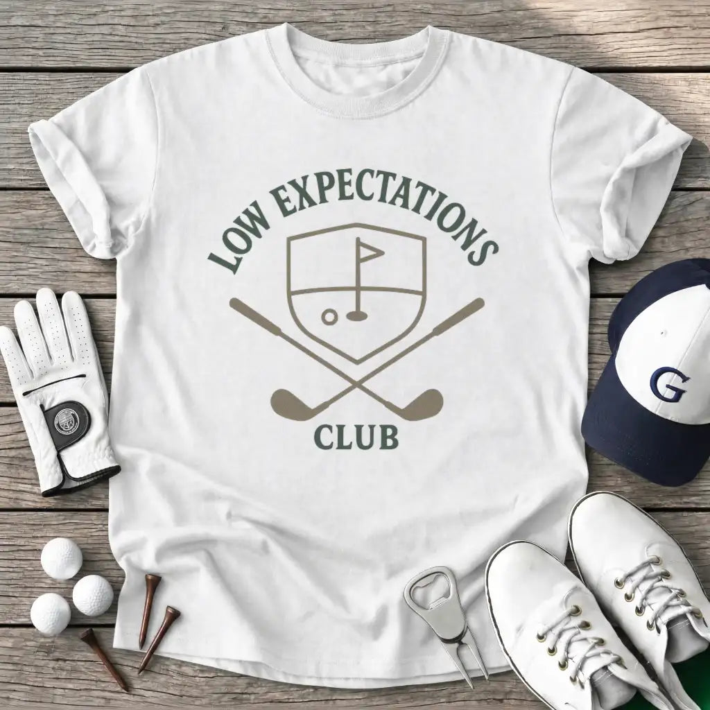 White / S Badge Low T-Shirt