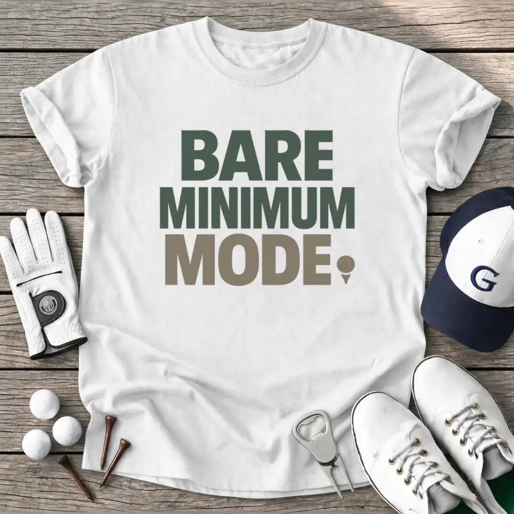 White / S Bare Minimum Mode T-Shirt