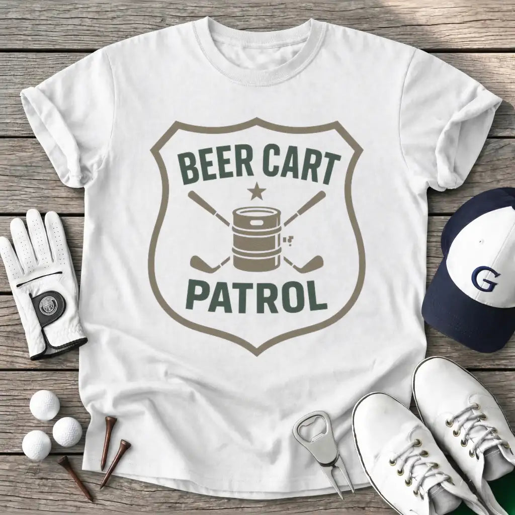 White / S Beer Cart Patrol T-Shirt