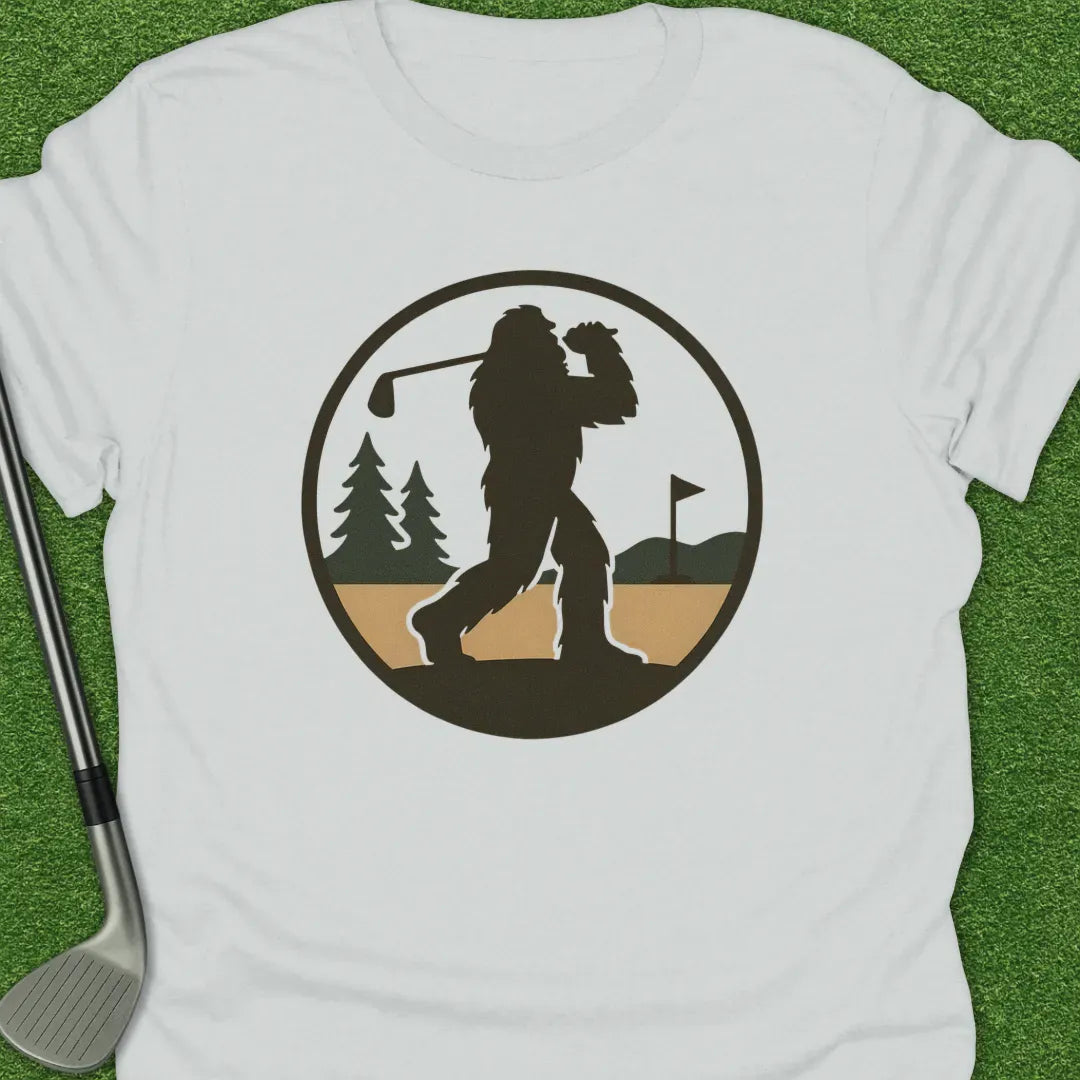 White / S Bigfoot Golfing T-Shirt
