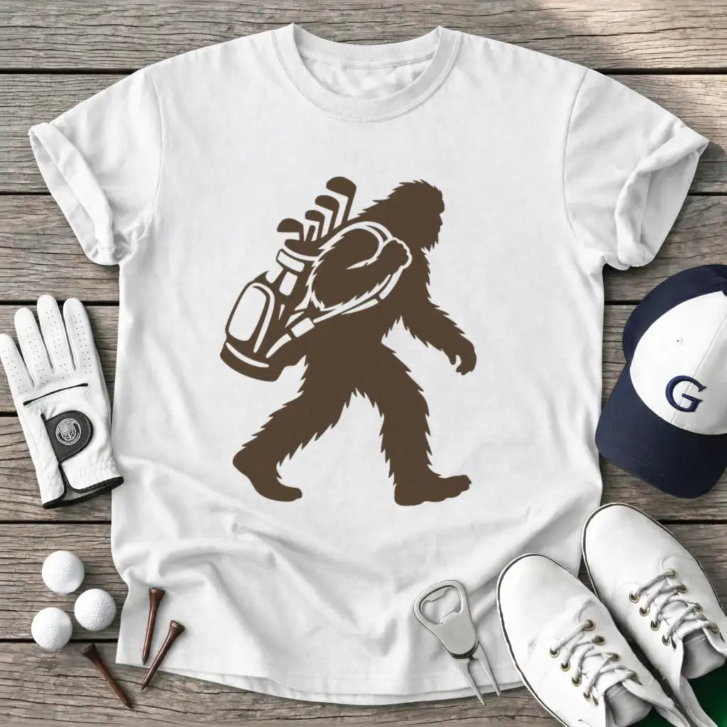 White / S Bigfoot Silhouette T-Shirt