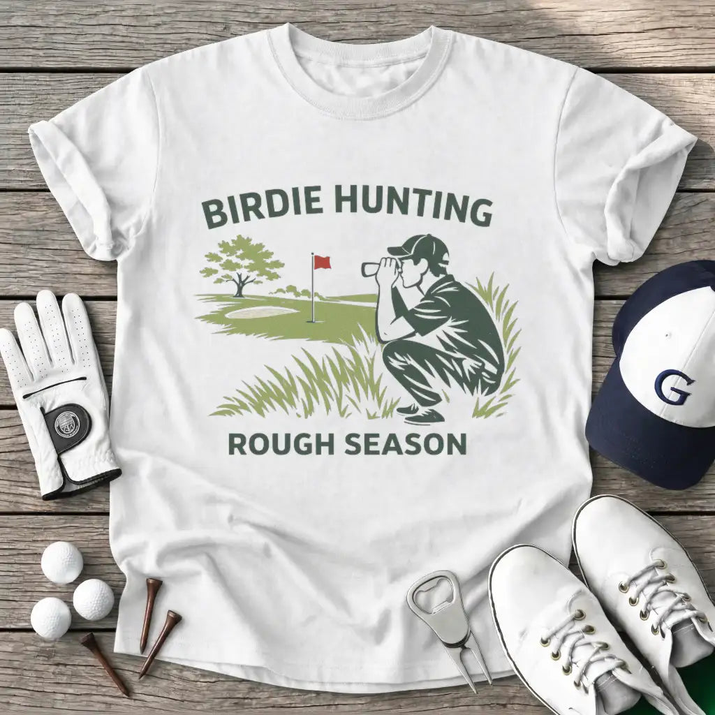 White / S Birdie Hunting T-Shirt