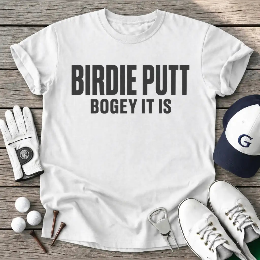 Birdie Putt Bogey T-Shirt in White