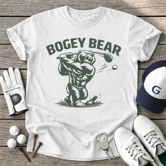 White / S Bogey Bear T-Shirt