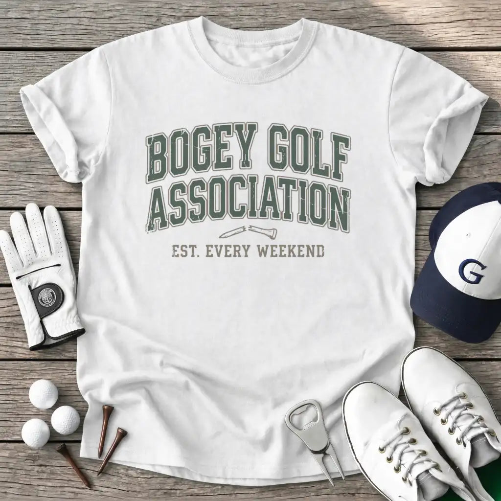 White / S Bogey Golf T-Shirt