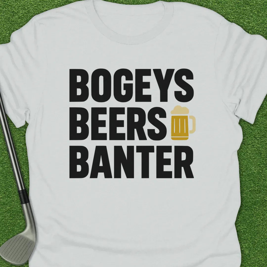 White / S Bogeys Beers Banter T-Shirt