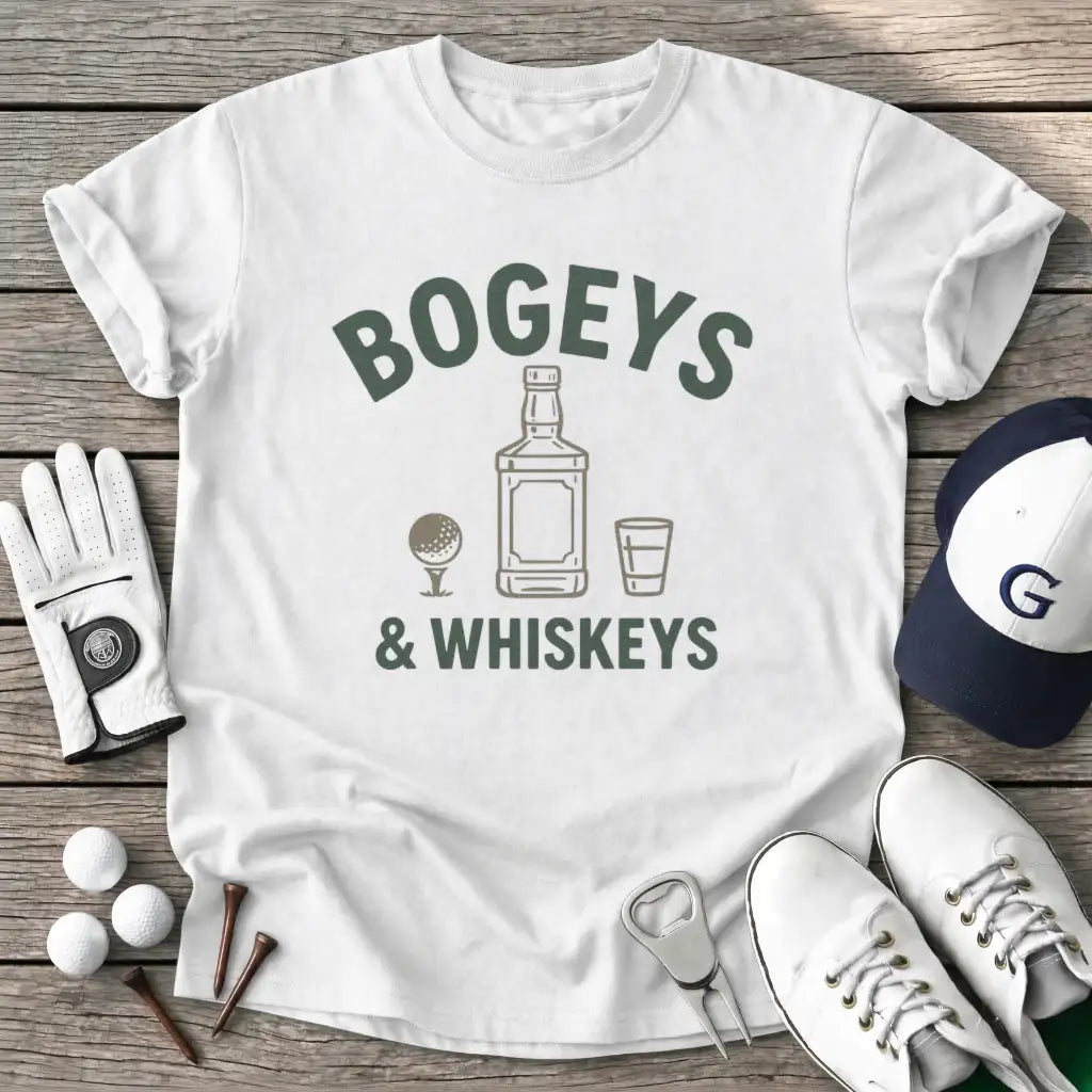 White / S Bogeys Whiskeys T-Shirt
