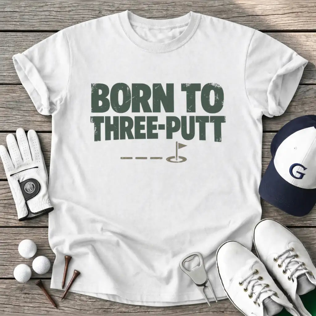 White / S Born Threeputt T-Shirt
