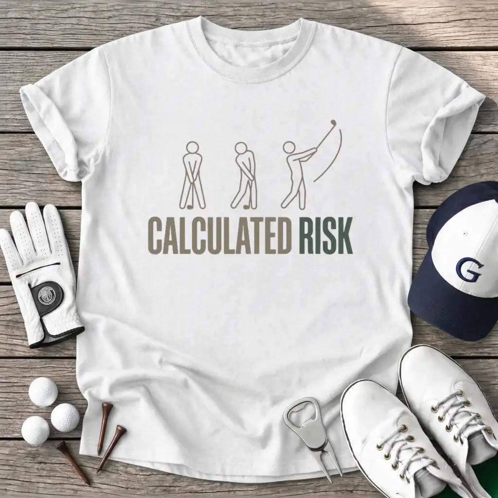 White / S Calculated Risk T-Shirt
