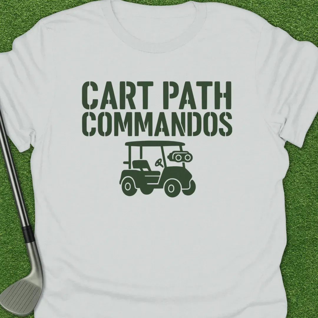 White / S Cart Path Commandos T-Shirt