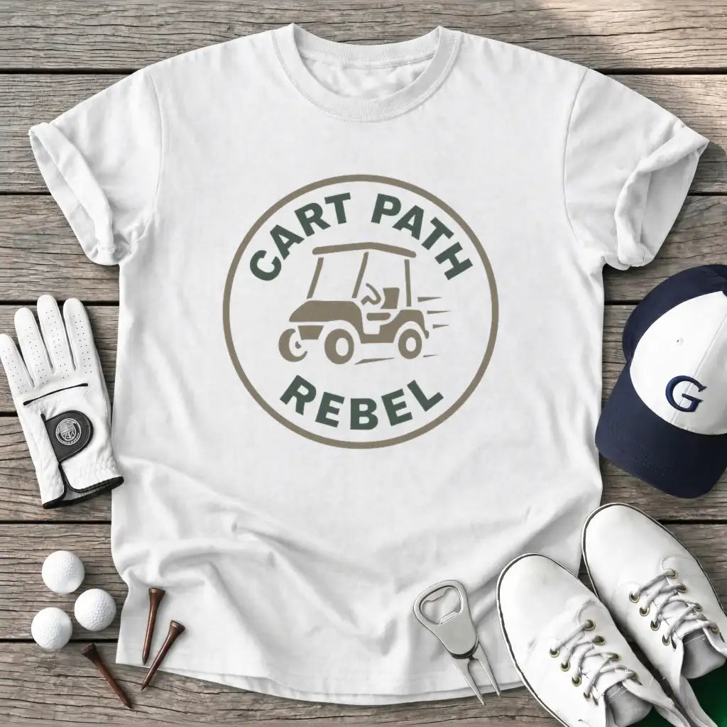 White / S Cart Path Rebel T-Shirt