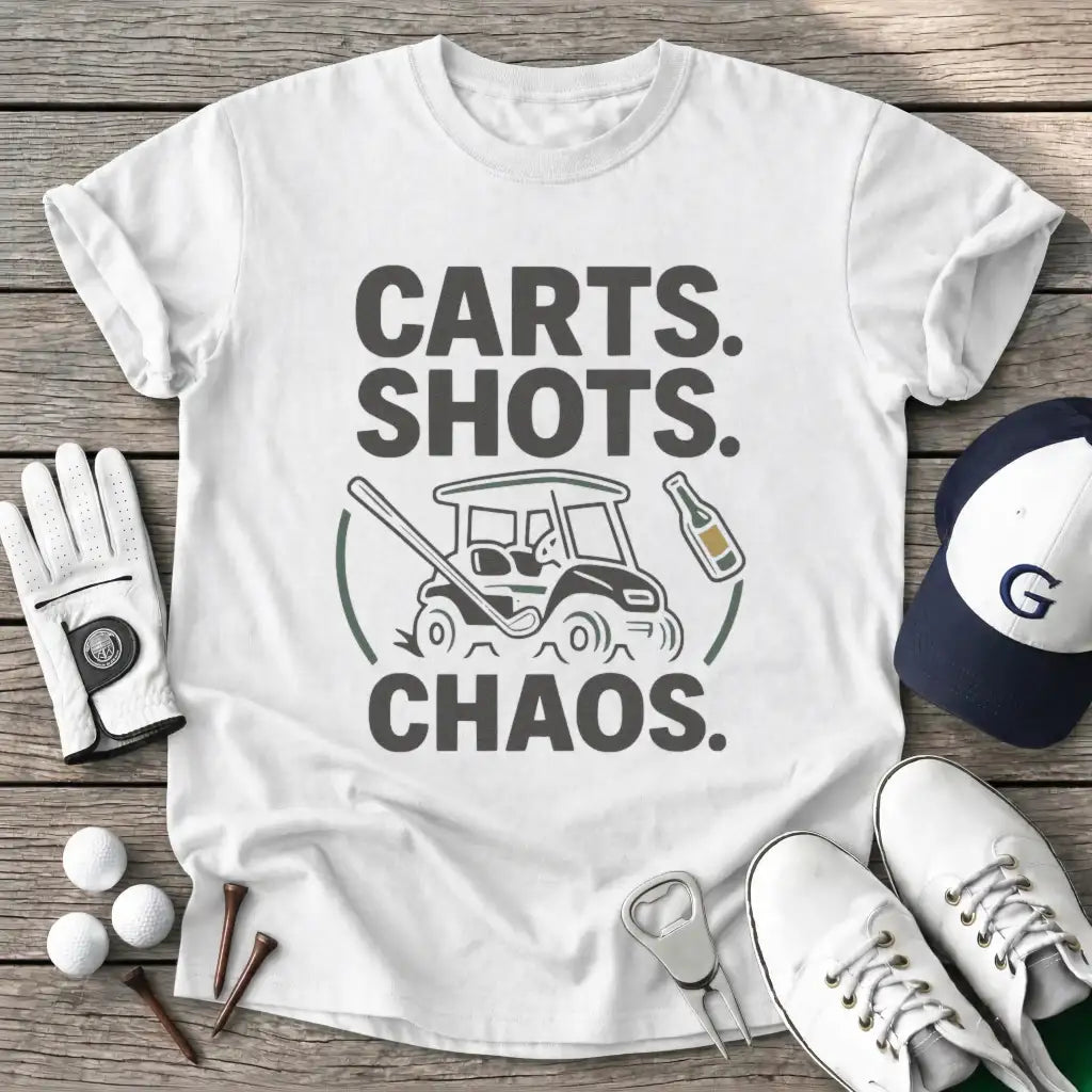 Carts Shots Chaos T-Shirt in White