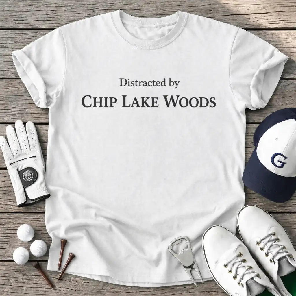 White / S Distracted Chip T-Shirt