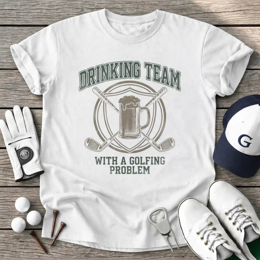 White / S Drinking Team With T-Shirt