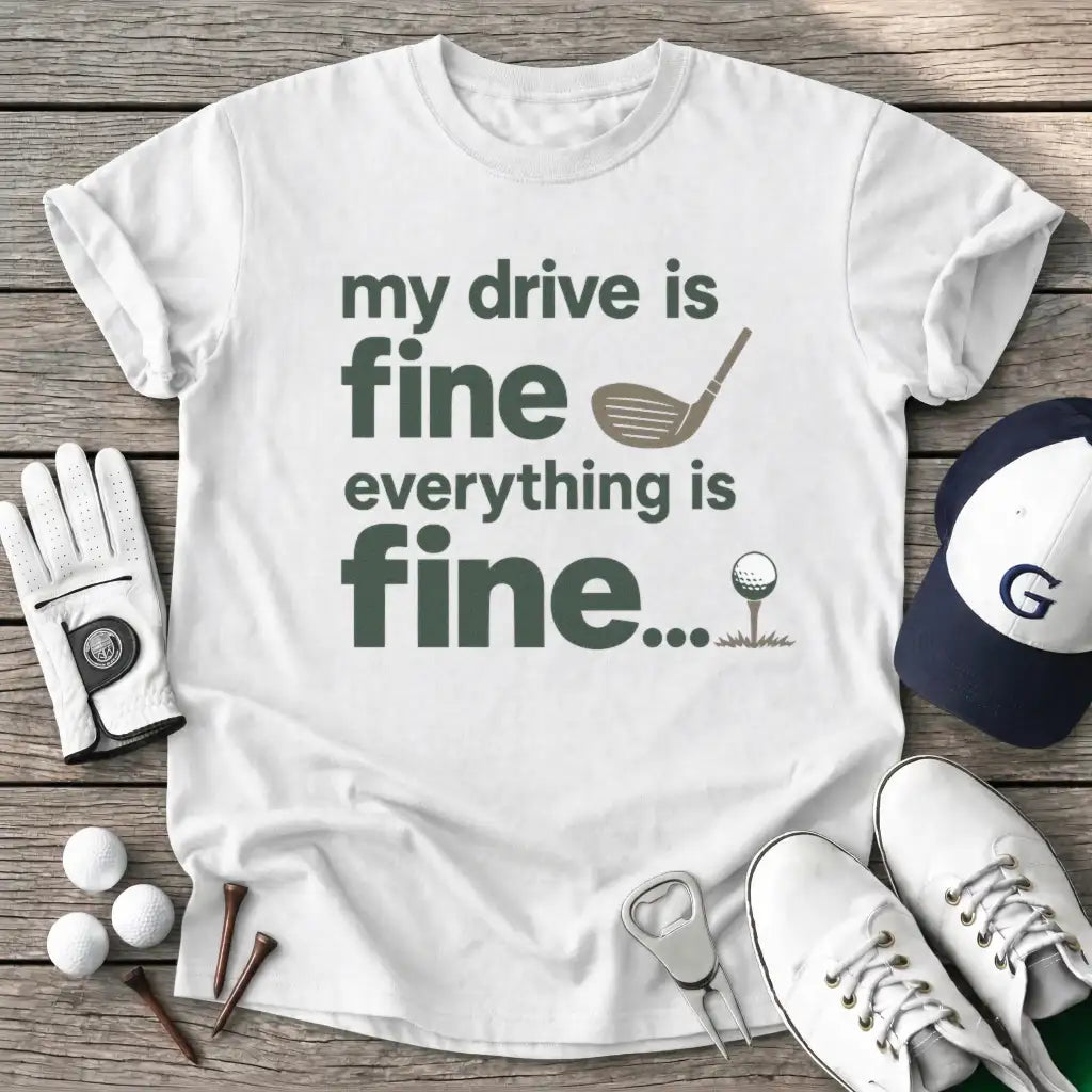 White / S Drive Fine T-Shirt