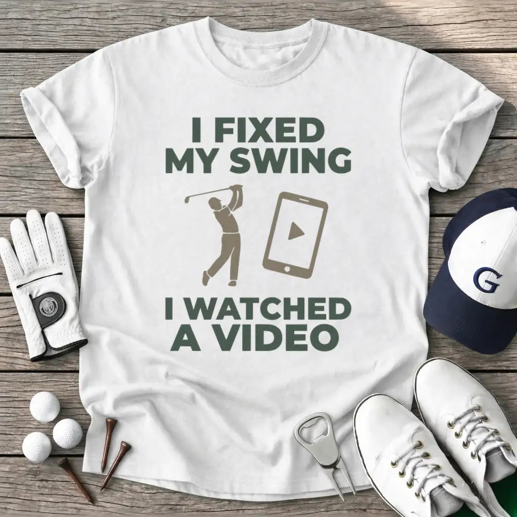 White / S Fixed Swing Watched T-Shirt