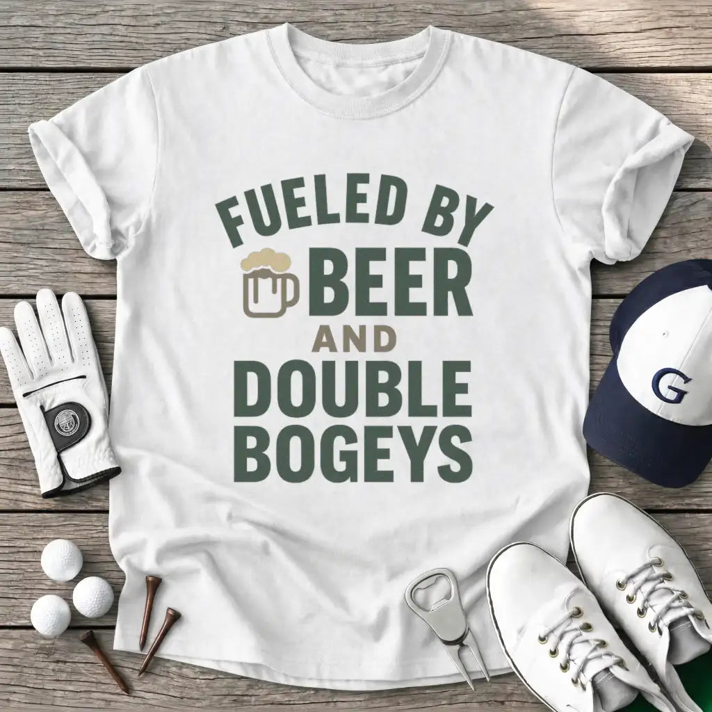 White / S Fueled Beer And T-Shirt