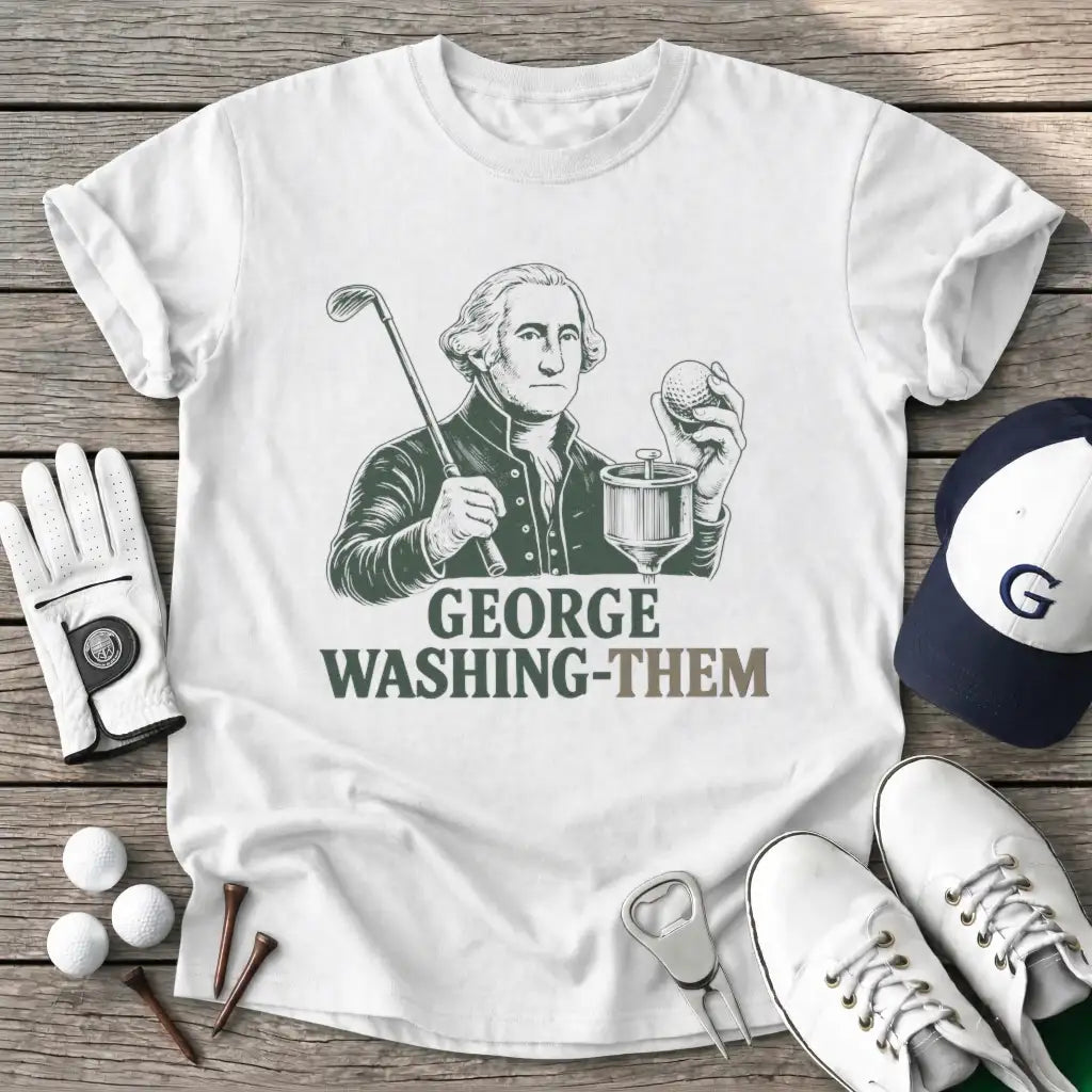 White / S George Washingthem T-Shirt