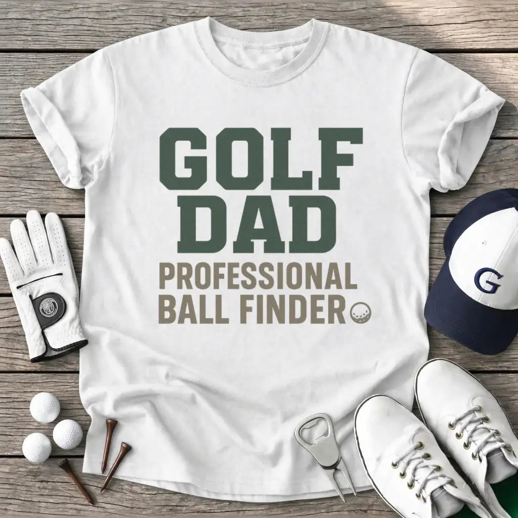 White / S Golf Dad T-Shirt
