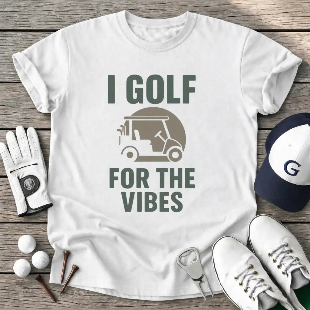 White / S Golf For The Vibes T-Shirt