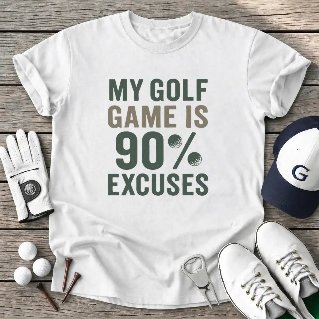 White / S Golf Game Excuses T-Shirt
