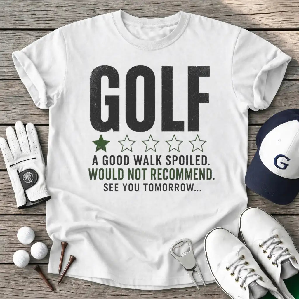 White / S Golf Good Walk T-Shirt