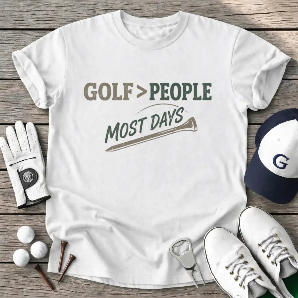 White / S Golf People Most T-Shirt