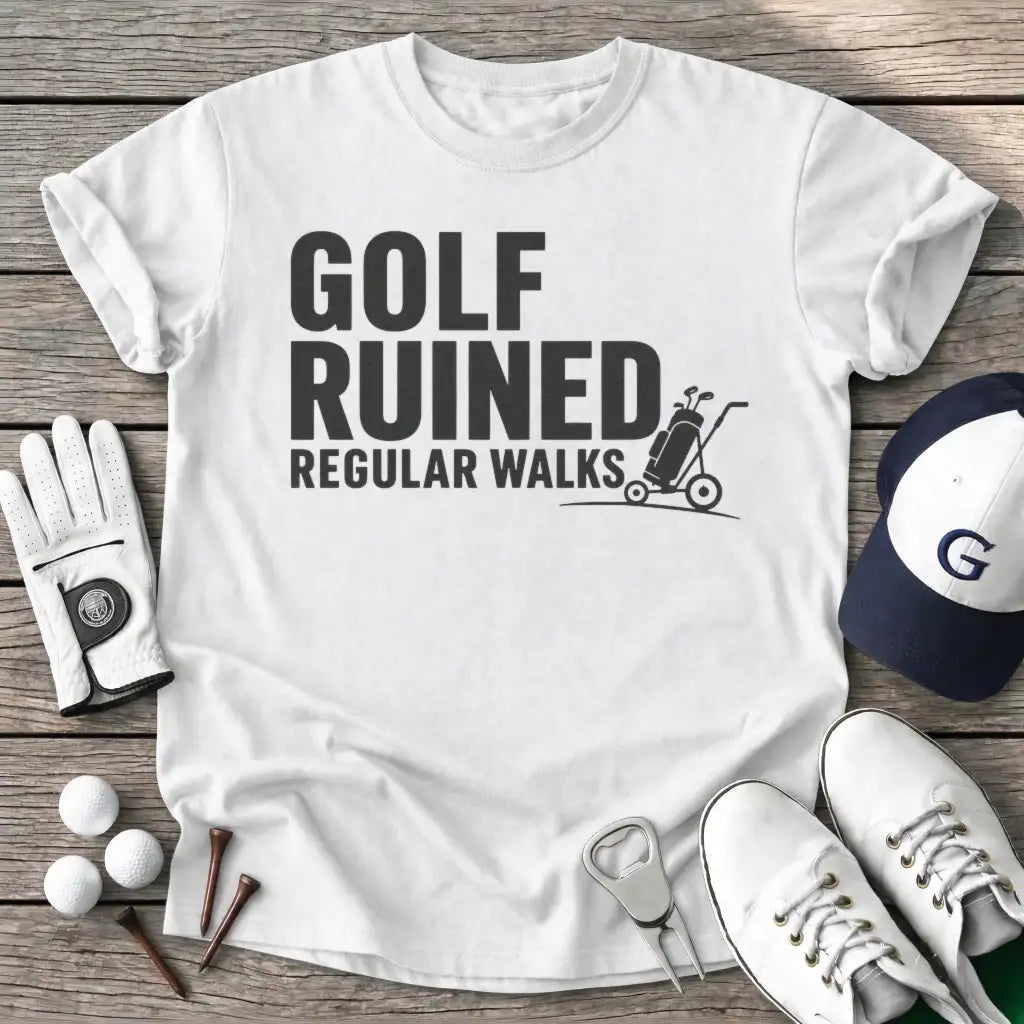 Golf Ruined Regular T-Shirt in White