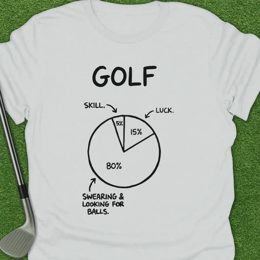 White / S Golf Skill Luck T-Shirt