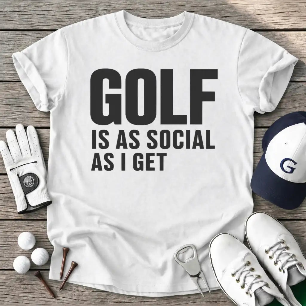 Golf Social Get T-Shirt in White