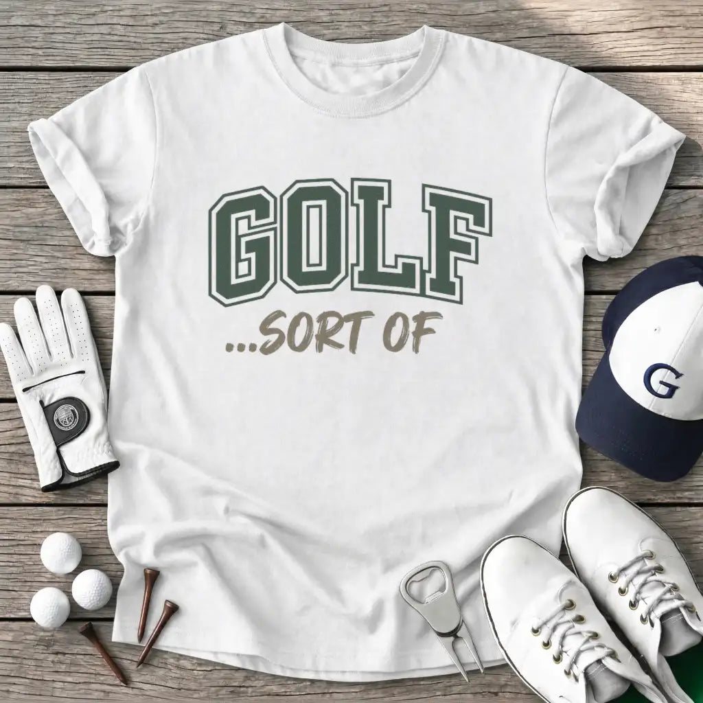 White / S Golf Sort T-Shirt