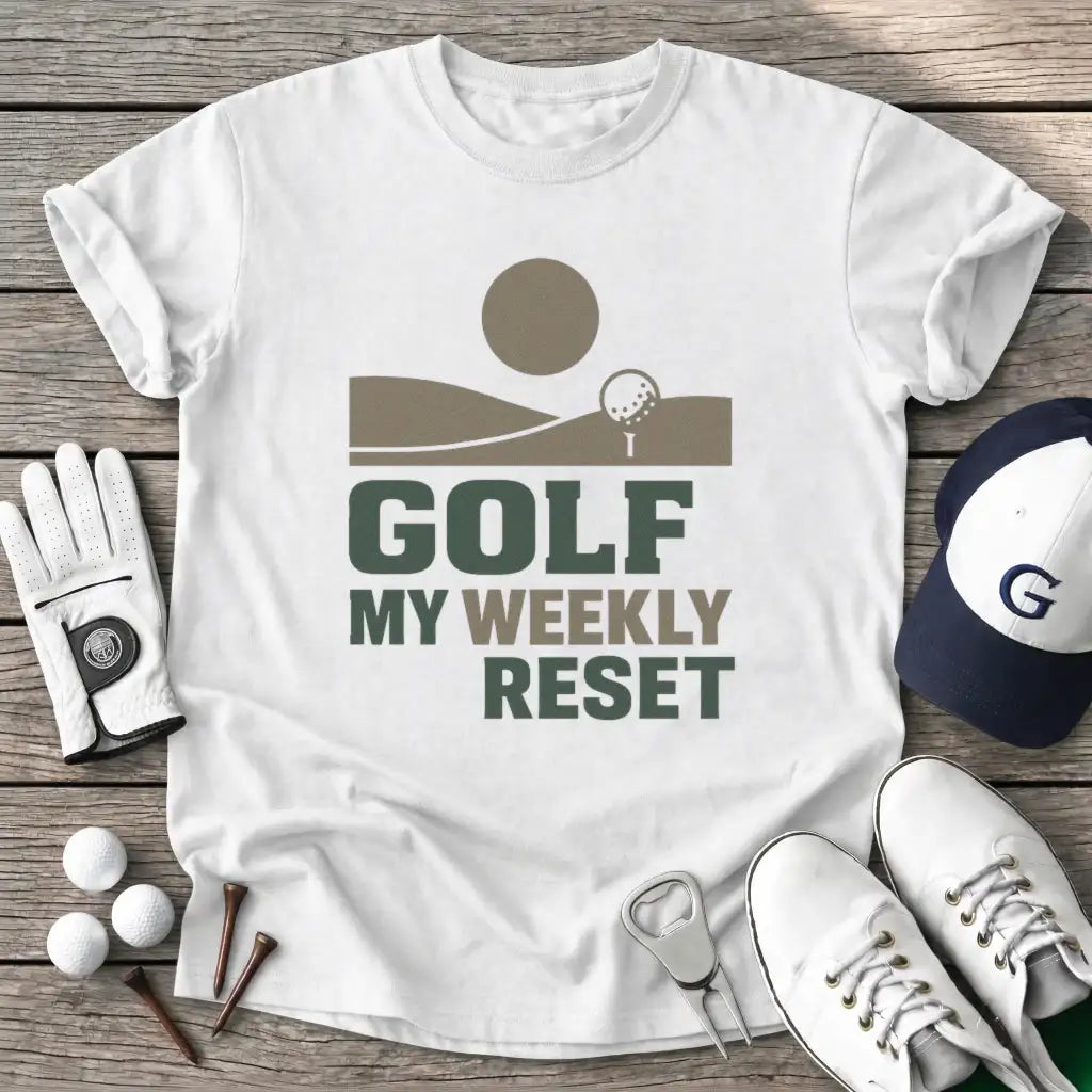 Golf Weekly Reset T-Shirt in White